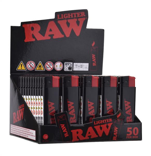 RAW Blaze Electronic Lighter – Black, Refillable