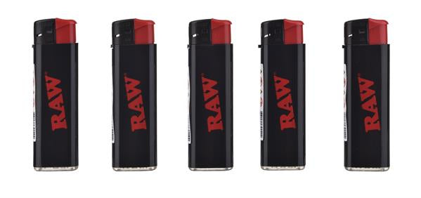 RAW Blaze Electronic Lighter – Black, Refillable