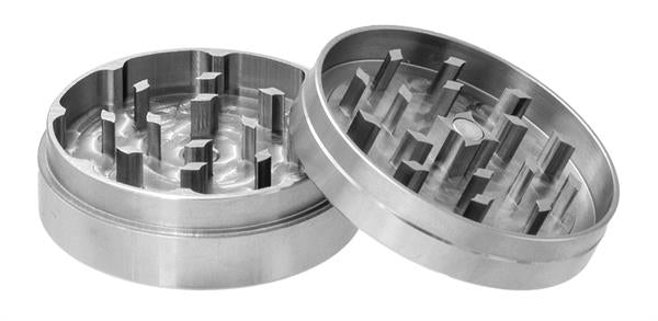 Inox Grinder – 2 Parti, Ø50mm, Argento