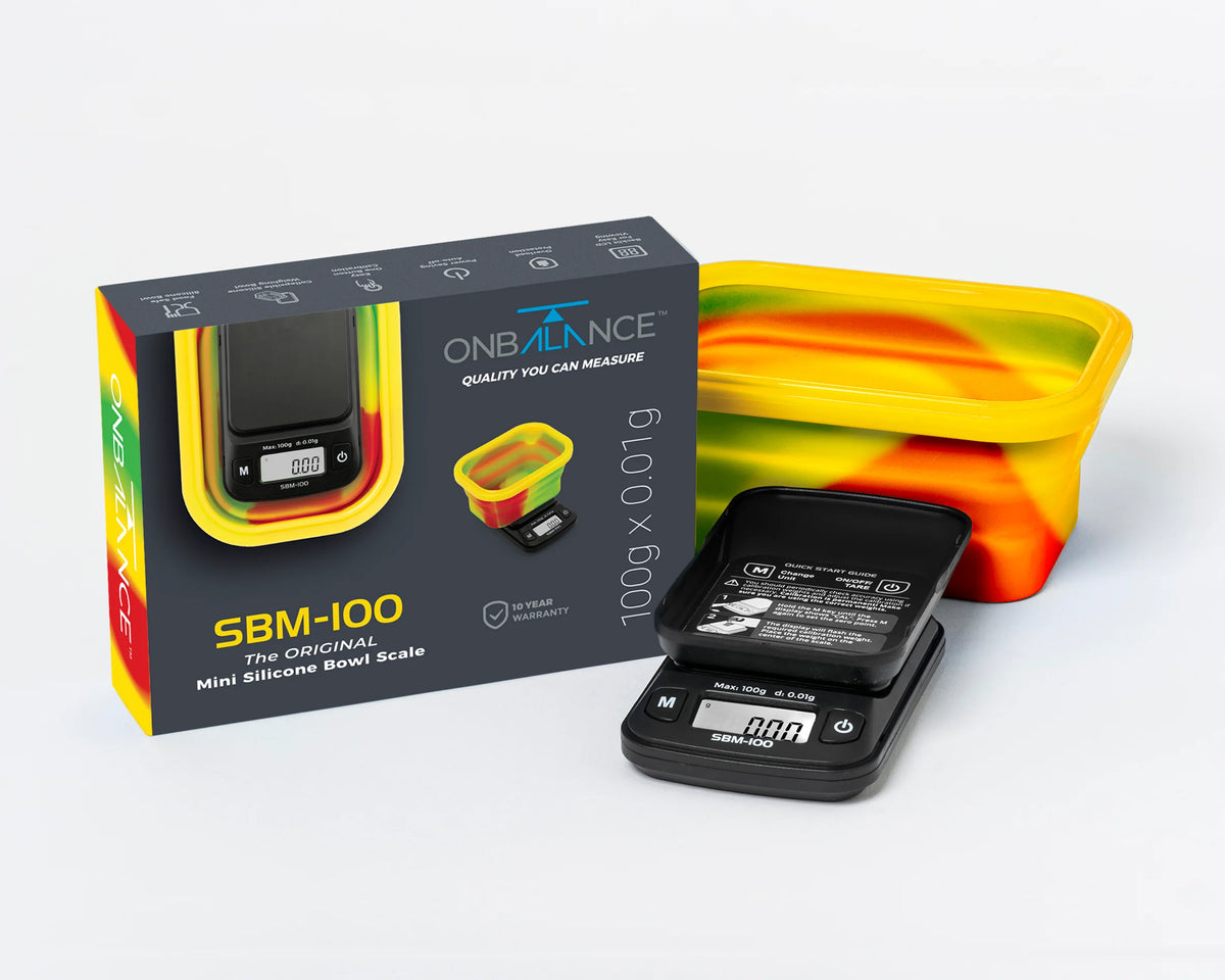 On Balance SBM-100 Digital Scale with Silicone Bowl – 100g / 0.01g