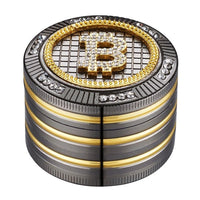 Bling Bling Bitcoin Aluminijski Polinator Grinder – 4-dijelni, ø50mm - Herbie