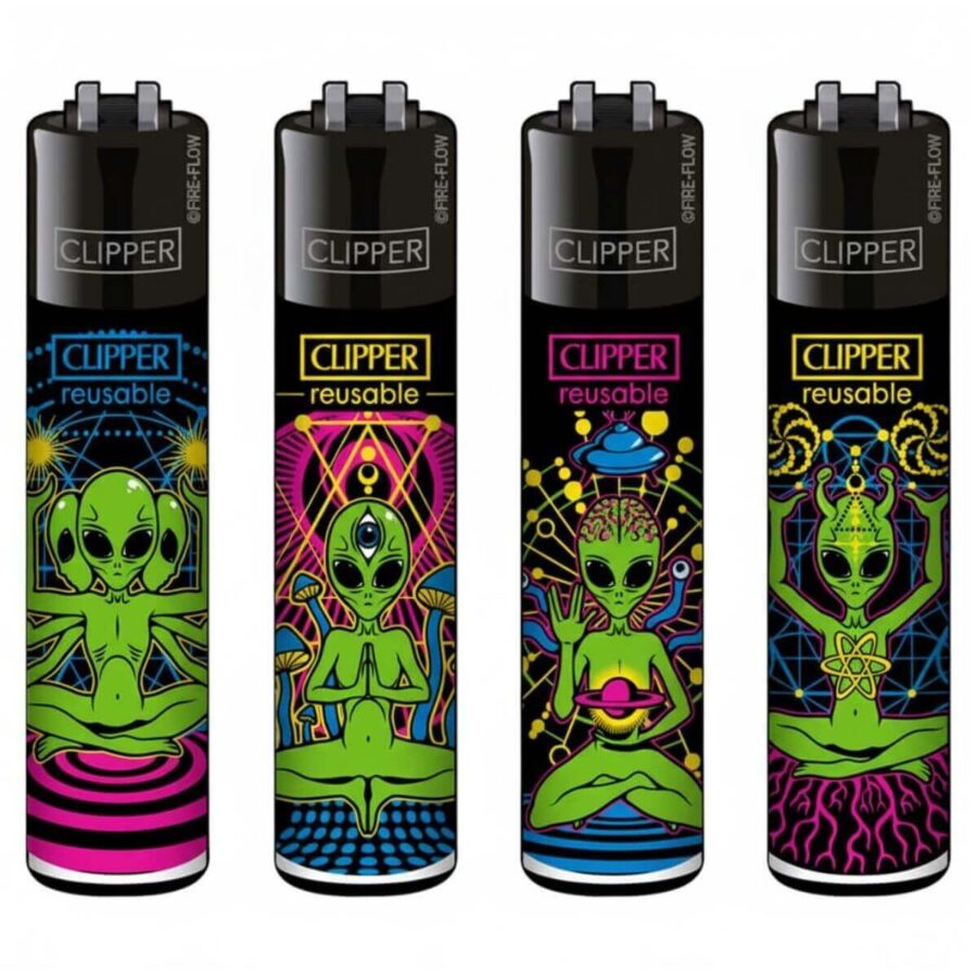 Clipper Lighters Classic Trippy Alien - Herbie