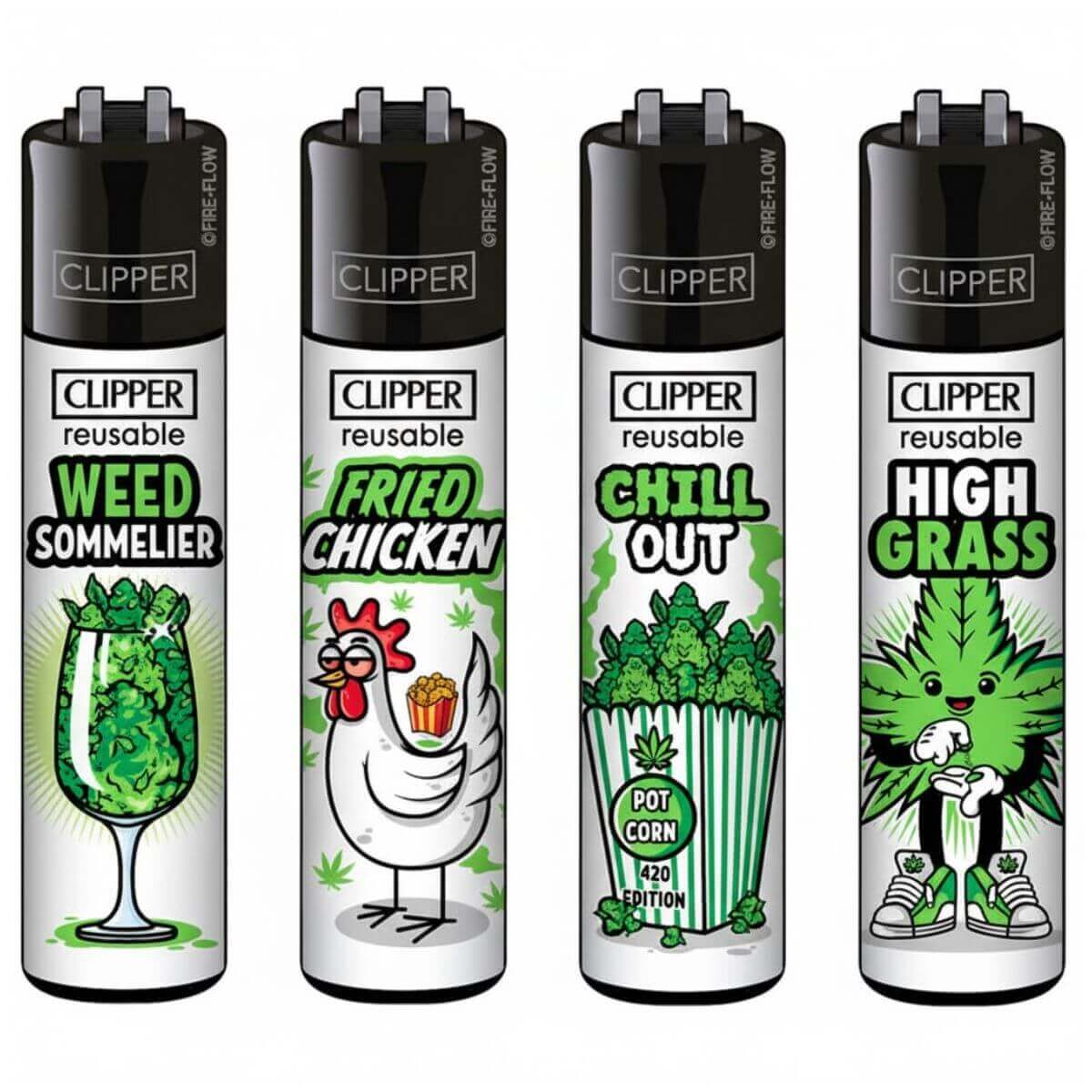 Clipper Lighters Classic Weed Slogan 10 - Herbie