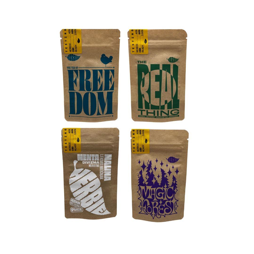 Herbie Ready Ultimate Collection 4x5g (CBD + Herbie) + Herbie king size rizle s filterima - Herbie.hr