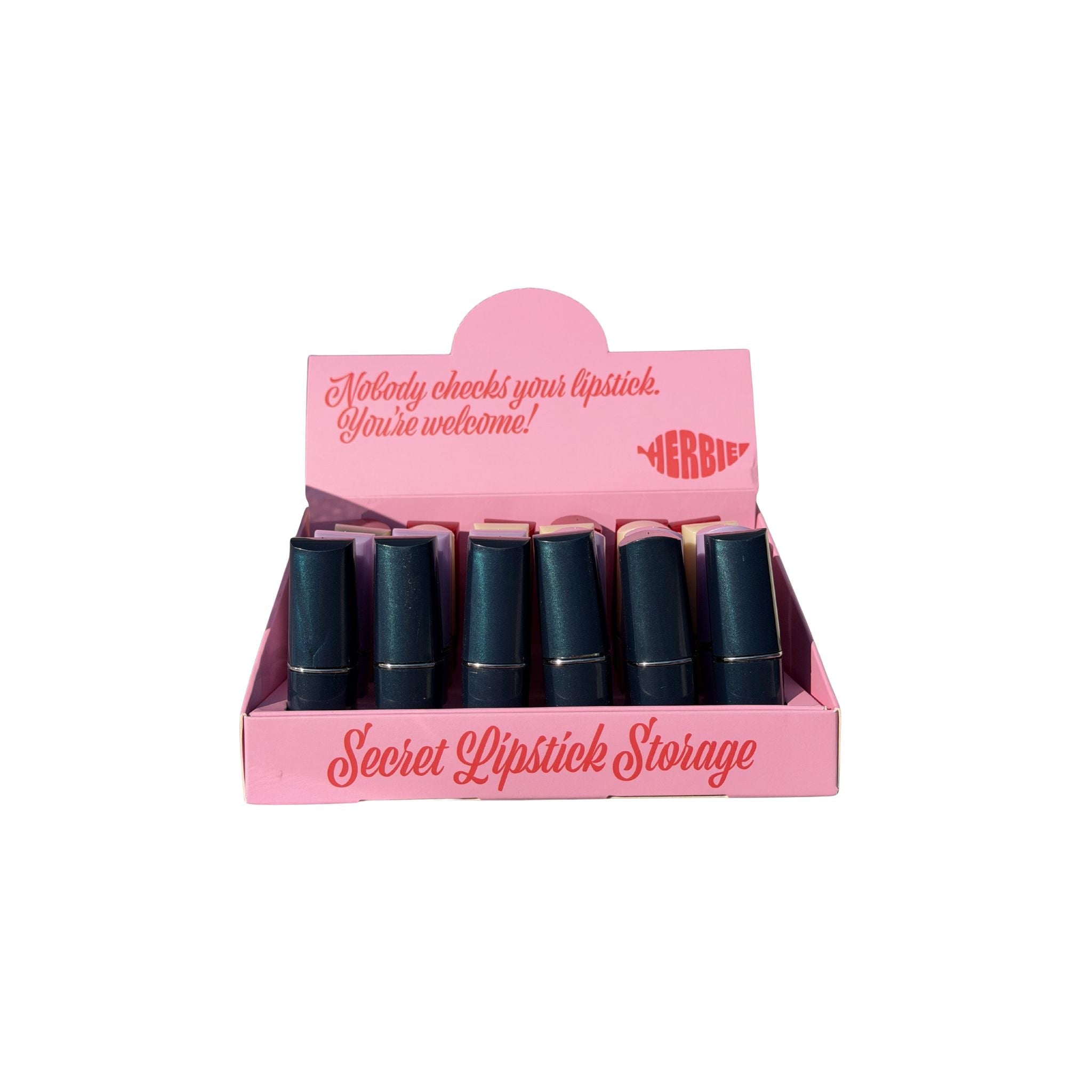 Herbie Secret Lipstick Storage - Diskretna Skrivena Kutija - Herbie