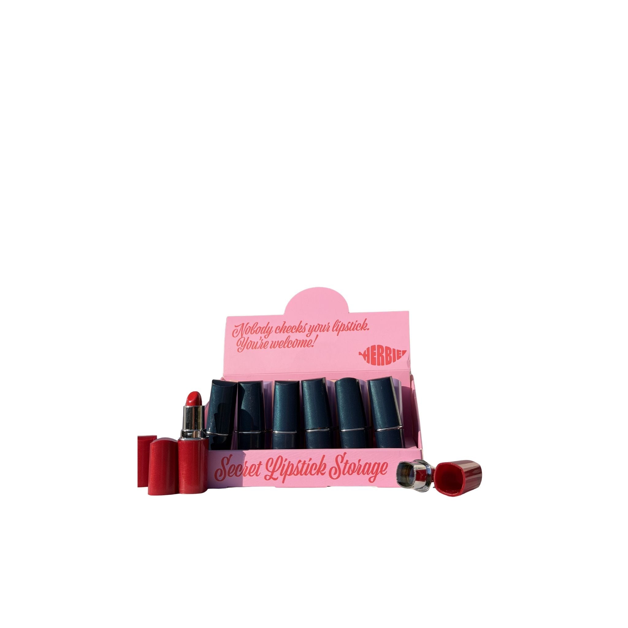 Herbie Secret Lipstick Storage - Diskretna Skrivena Kutija - Herbie
