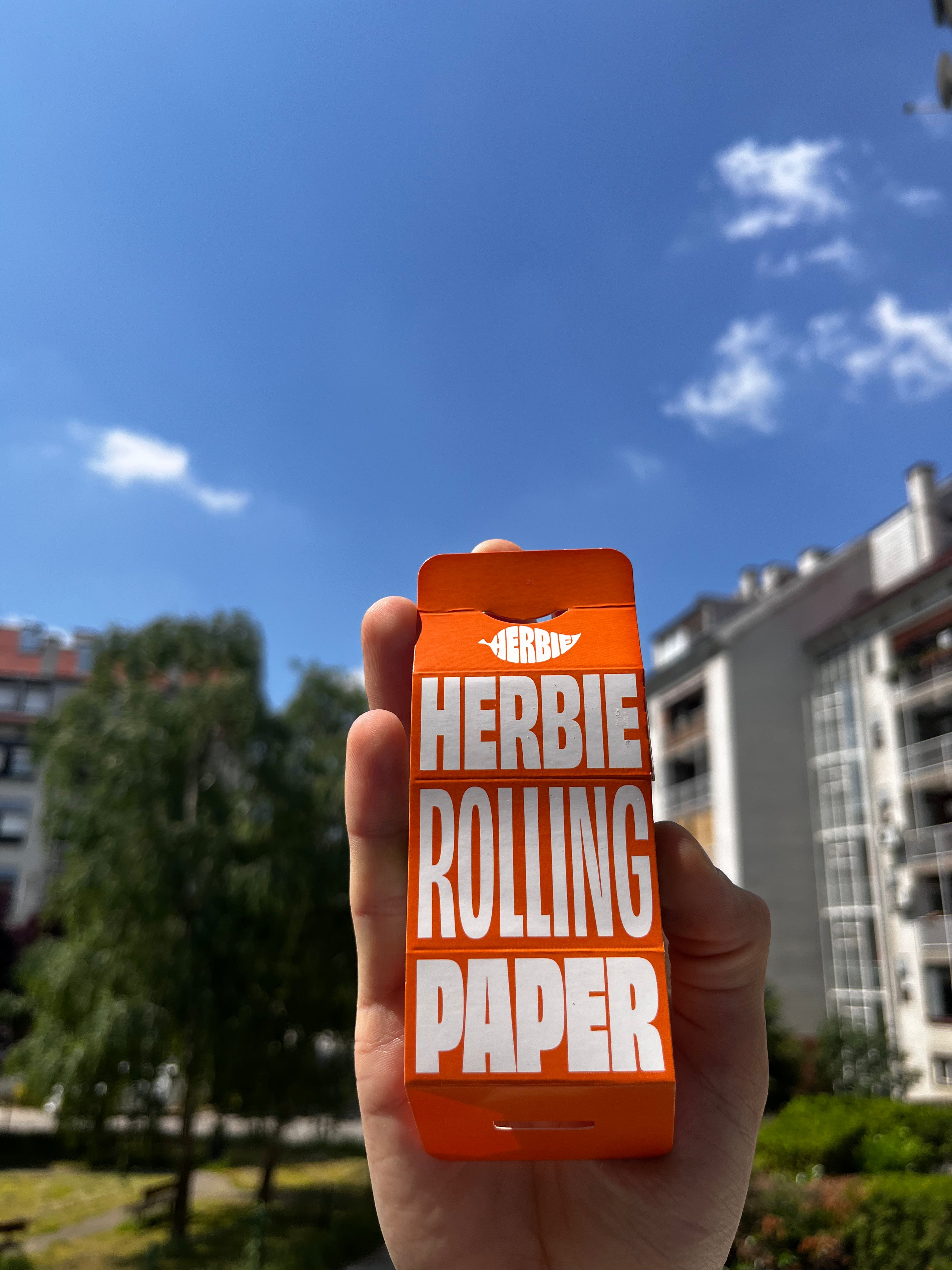 Papeles de cáñamo Herbie en rollo con filtros.