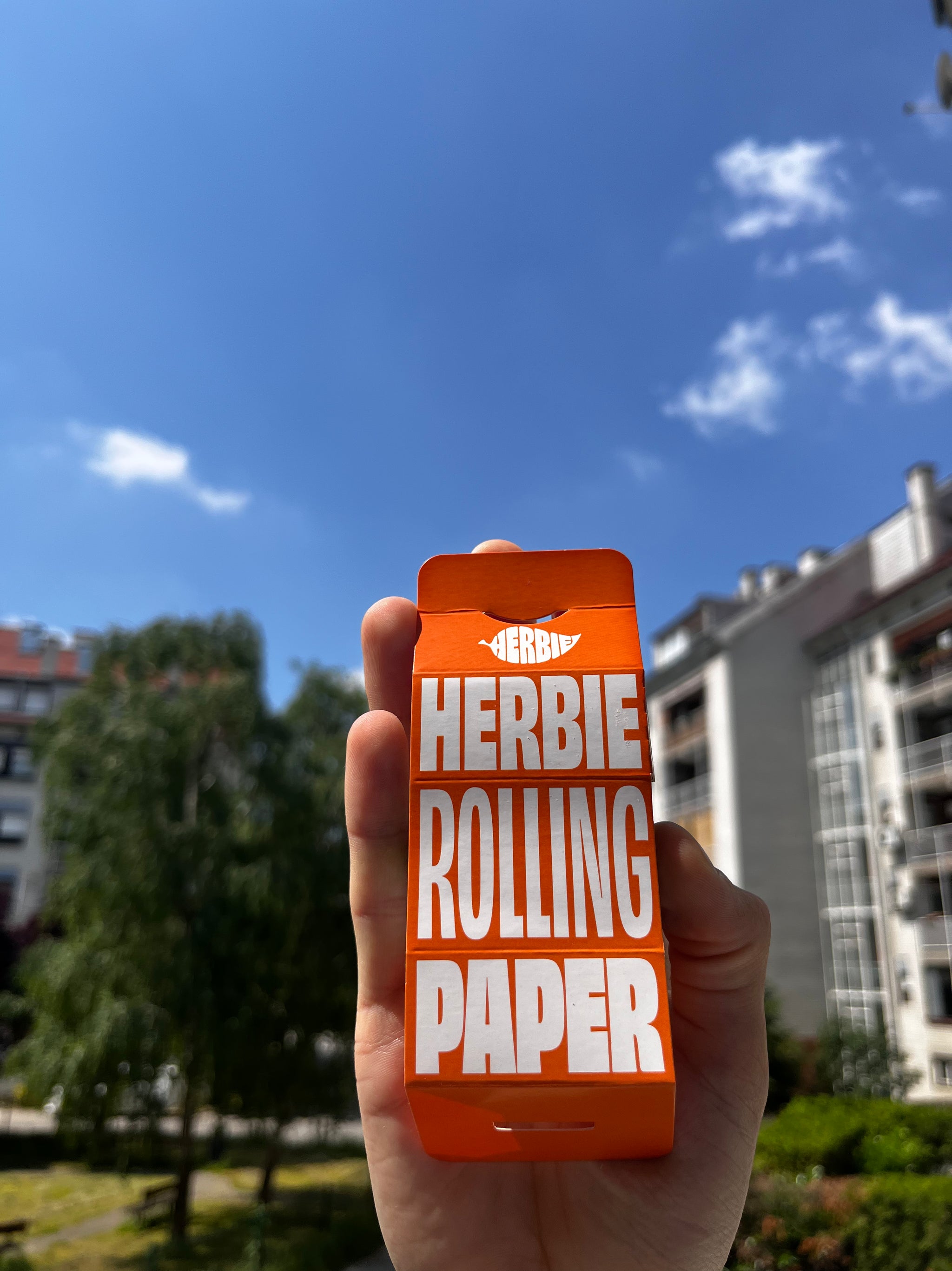 Papeles de cáñamo Herbie en rollo con filtros.