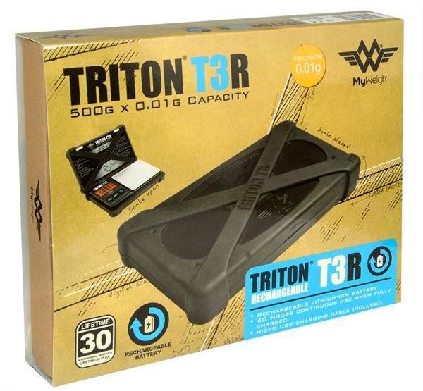 My Weigh Triton T3R Digitalna Vaga – 500g / 0,01g, Shock-Resist, Li-Ion - Herbie