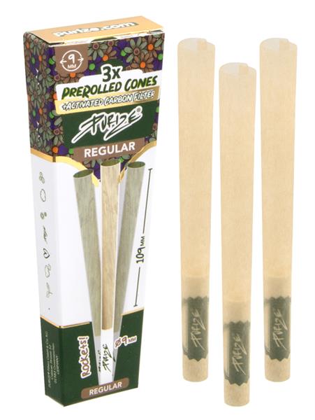 PURIZE Pre-Rolled KS Cones s Regular Aktivnim Ugljenim Filterom – ø9mm, 3 kom - Herbie