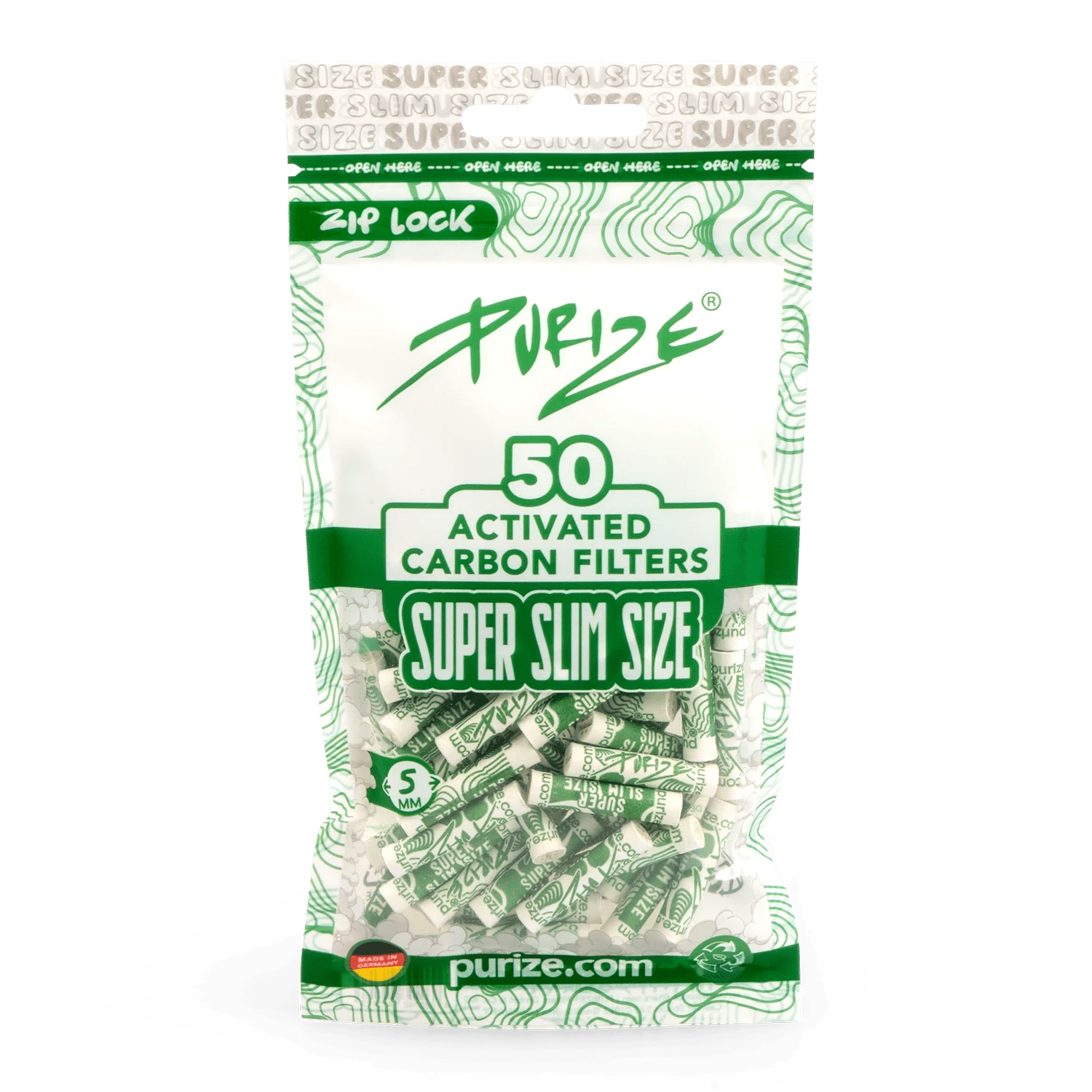 PURIZE® Super Slim filteri 5mm (50 kom) - Herbie