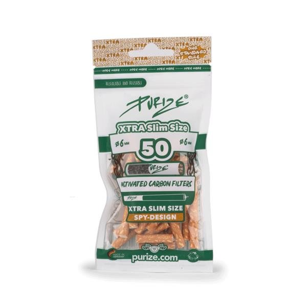 PURIZE XTRA Slim Size 6mm Aktivni Ugljeni Filteri (50 kom) - Herbie
