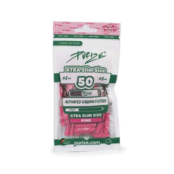 PURIZE XTRA Slim Size 6mm Aktivni Ugljeni Filteri (50 kom) - Herbie