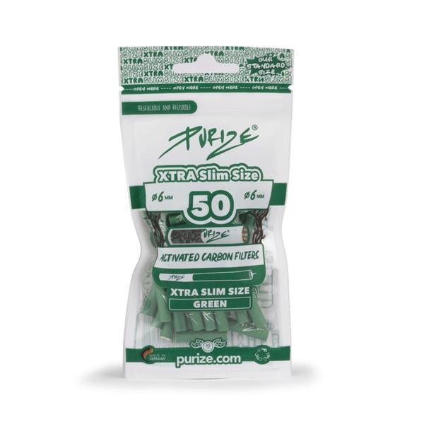 PURIZE XTRA Slim Size 6mm Aktivni Ugljeni Filteri (50 kom) - Herbie