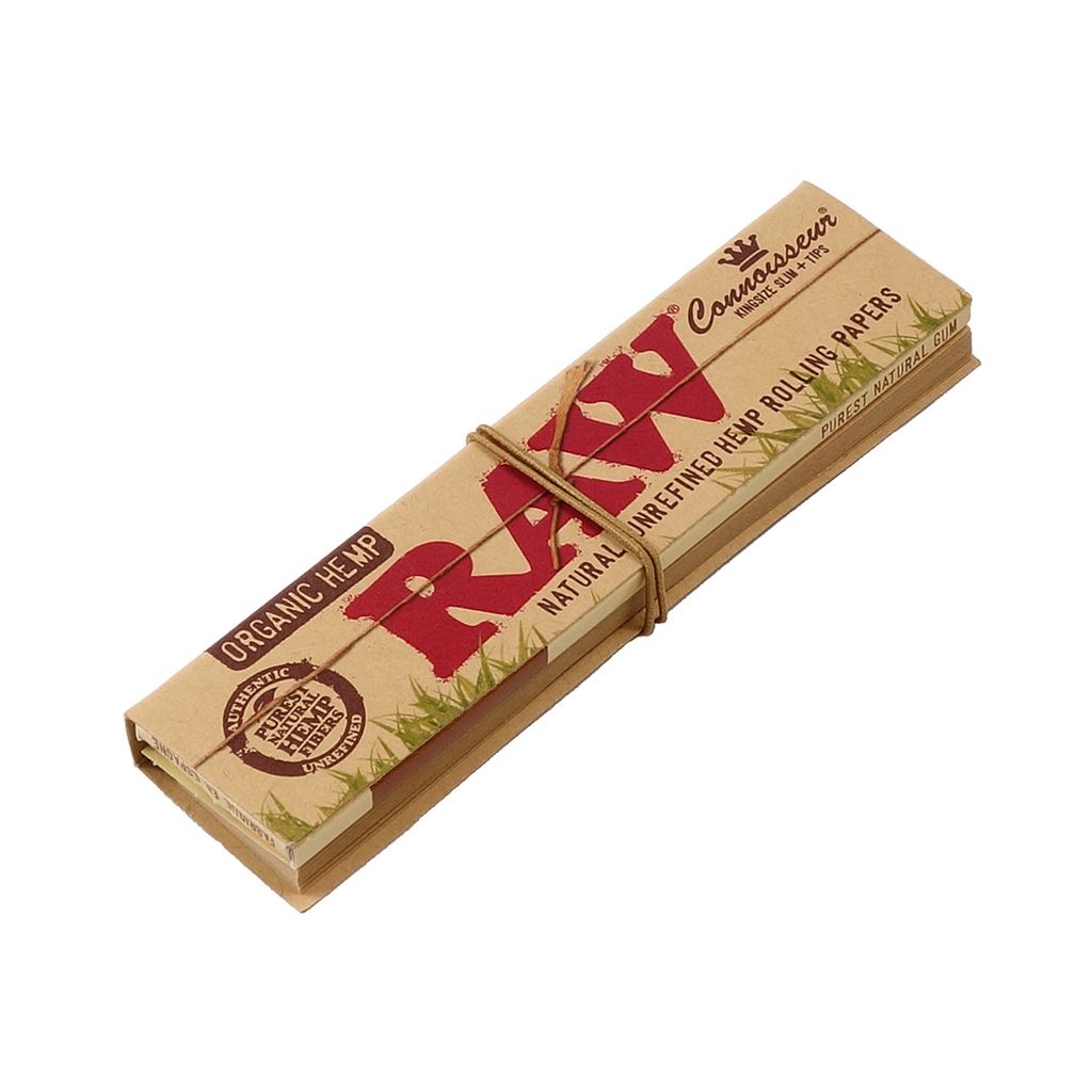 RAW Connoisseur Organic King Size Slim + Tips