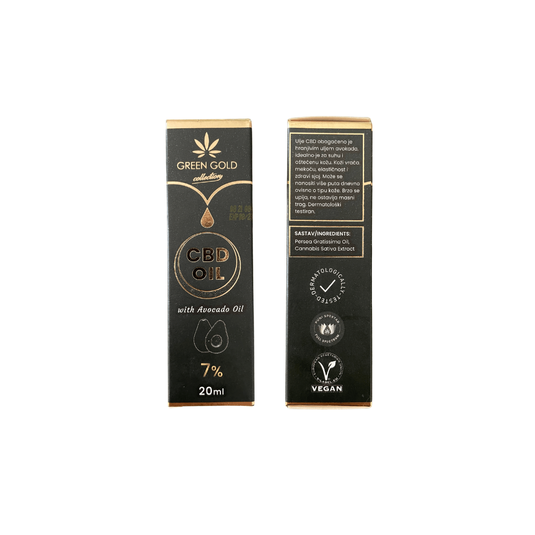 CBD ulje (kapi) konoplja + avokado 20ml 7 % - Herbie